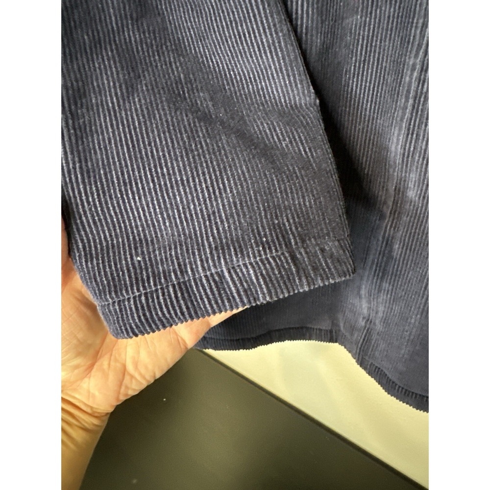 Vintage High Sierra Corduroy Sherpa Lined Jacket Chore Coat Workwear Navy L - Picture 4 of 13